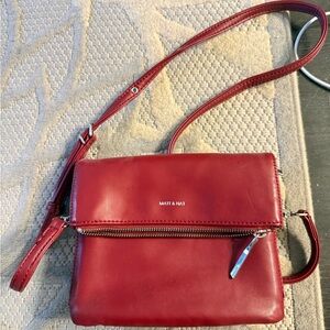 Matt & Nat Burgundy Crossbody Bag